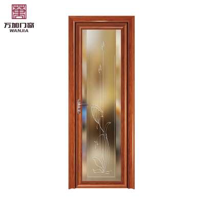 waterproof interior frosted glass bathroom door