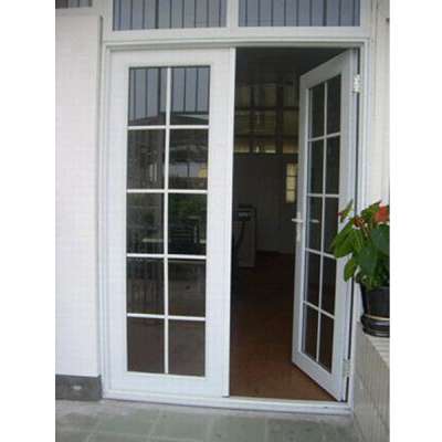 double leaf pvc interior glass door